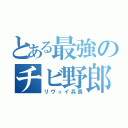 とある最強のチビ野郎（リヴィイ兵長）