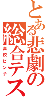 とある悲劇の総合テスト（高校ピンチ）