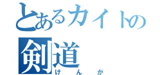 とあるカイトの剣道（けんか）