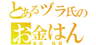 とあるヅラ氏のお金はん（金田 佑哉）