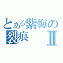 とある紫悔の裂痕Ⅱ（ㄨ）