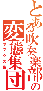 とある吹奏楽部の変態集団（サックス族）