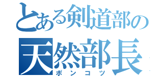 とある剣道部の天然部長（ポンコツ）