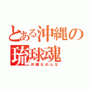 とある沖縄の琉球魂（沖縄なめんな）