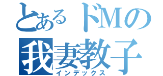 とあるドＭの我妻教子（インデックス）