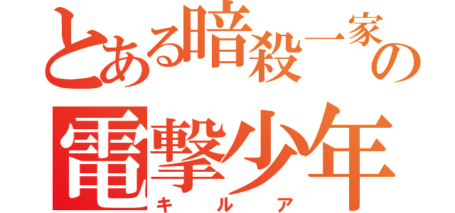 とある暗殺一家の電撃少年（キルア）