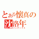 とある懷真の沈洛年（インデックス）