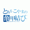 とあるこやまの亀甲結び（コヤマックス）