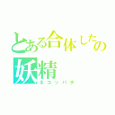 とある合体したネコとハチの妖精（ネコッパチ）