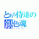 とある侍達の銀色魂（ｓｉｌｖｅｒ ｓｏｕｌ）