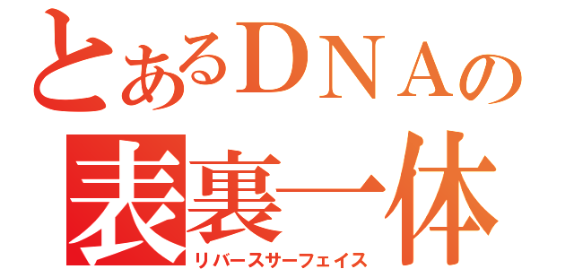 とあるＤＮＡの表裏一体（リバースサーフェイス）