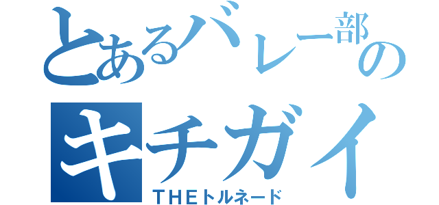 とあるバレー部のキチガイ伝説（ＴＨＥトルネード）