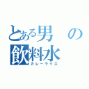 とある男の飲料水（カレーライス）