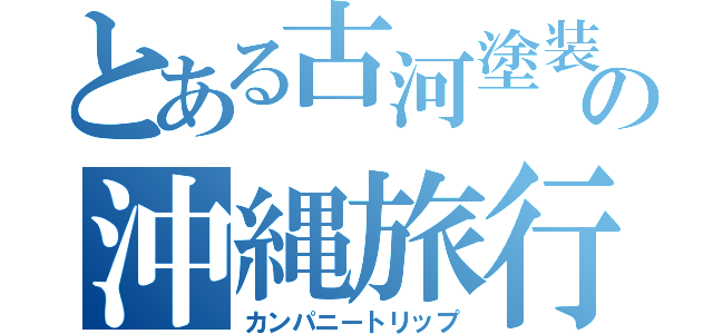 とある古河塗装の沖縄旅行（カンパニートリップ）