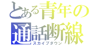 とある青年の通話断線（スカイプダウン）