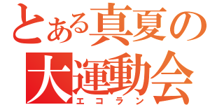 とある真夏の大運動会（エコラン）