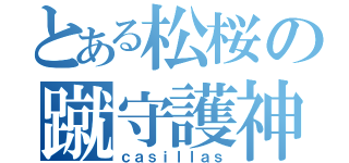 とある松桜の蹴守護神（ｃａｓｉｌｌａｓ）