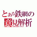 とある鉄網の意見解析（スキルポリグラフ）