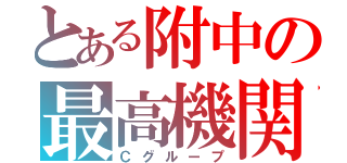 とある附中の最高機関（Ｃグループ）