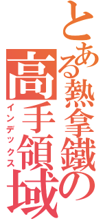 とある熱拿鐵の高手領域（インデックス）