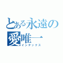 とある永遠の愛唯一（インデックス）