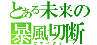 とある未来の暴風切断（カマイタチ）