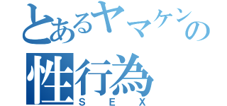 とあるヤマケンの性行為（ＳＥＸ）