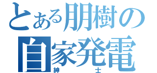 とある朋樹の自家発電（紳士）