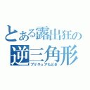 とある露出狂の逆三角形（プリキュアもどき）