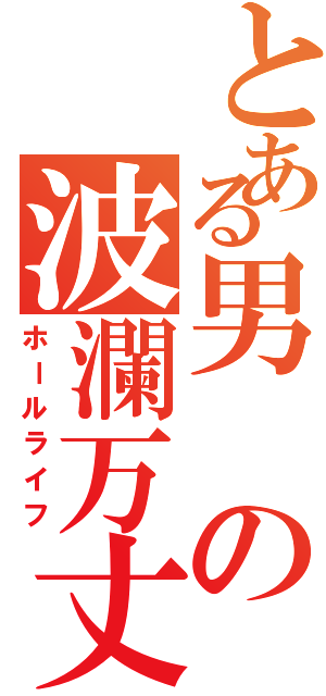 とある男の波瀾万丈（ホールライフ）