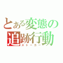 とある変態の追跡行動（ストーカー）