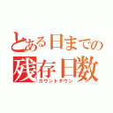 とある日までの残存日数（カウントダウン）