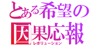 とある希望の因果応報（レボリューション）