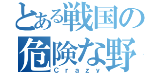 とある戦国の危険な野郎（Ｃｒａｚｙ）