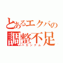 とあるエクバの調整不足（バカンナム）