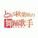 とある秋葉原の舞踊歌手（ＡＫＢ４８）