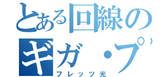 とある回線のギガ・プラン（フレッツ光）