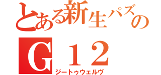 とある新生パズドラ改のＧ１２（ジートゥウェルヴ）