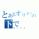 とあるオリオン座の下で（セックス）