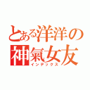 とある洋洋の神氣女友（インデックス）