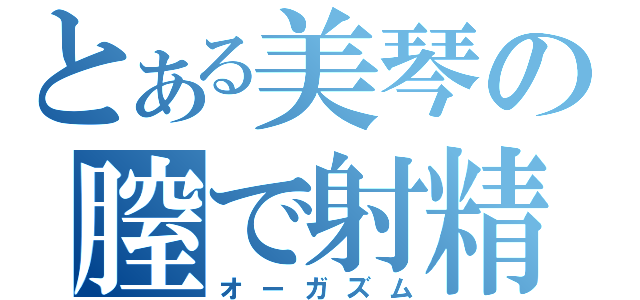 とある美琴の膣で射精（オーガズム）