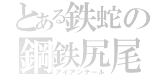 とある鉄蛇の鋼鉄尻尾（アイアンテール）