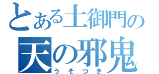 とある土御門の天の邪鬼（うそつき）