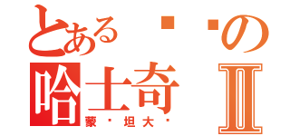 とある懵懂の哈士奇Ⅱ（蒙妮坦大炕）