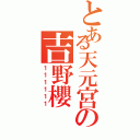 とある天元宮の吉野櫻（１１１１１１）