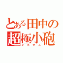 とある田中の超極小砲（ミニマム）