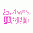 とある小嶋陽菜の地声似師（温故娘）