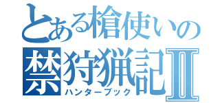 とある槍使いの禁狩猟記Ⅱ（ハンターブック）