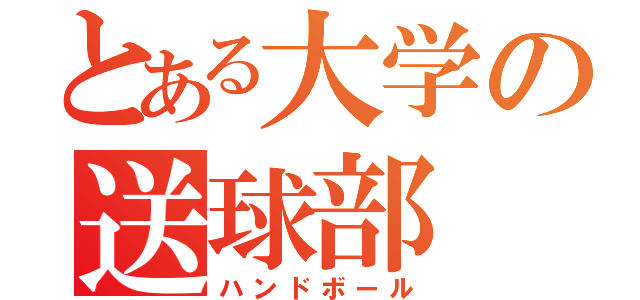 とある大学の送球部（ハンドボール）