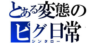 とある変態のピグ日常（シンタロー）